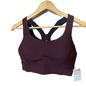 Lululemon Power Through Bra — NWT — Size 8 B/C— Cassis, NWT